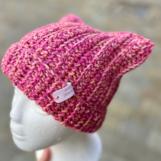 Crochet Cat Beanie - Adult