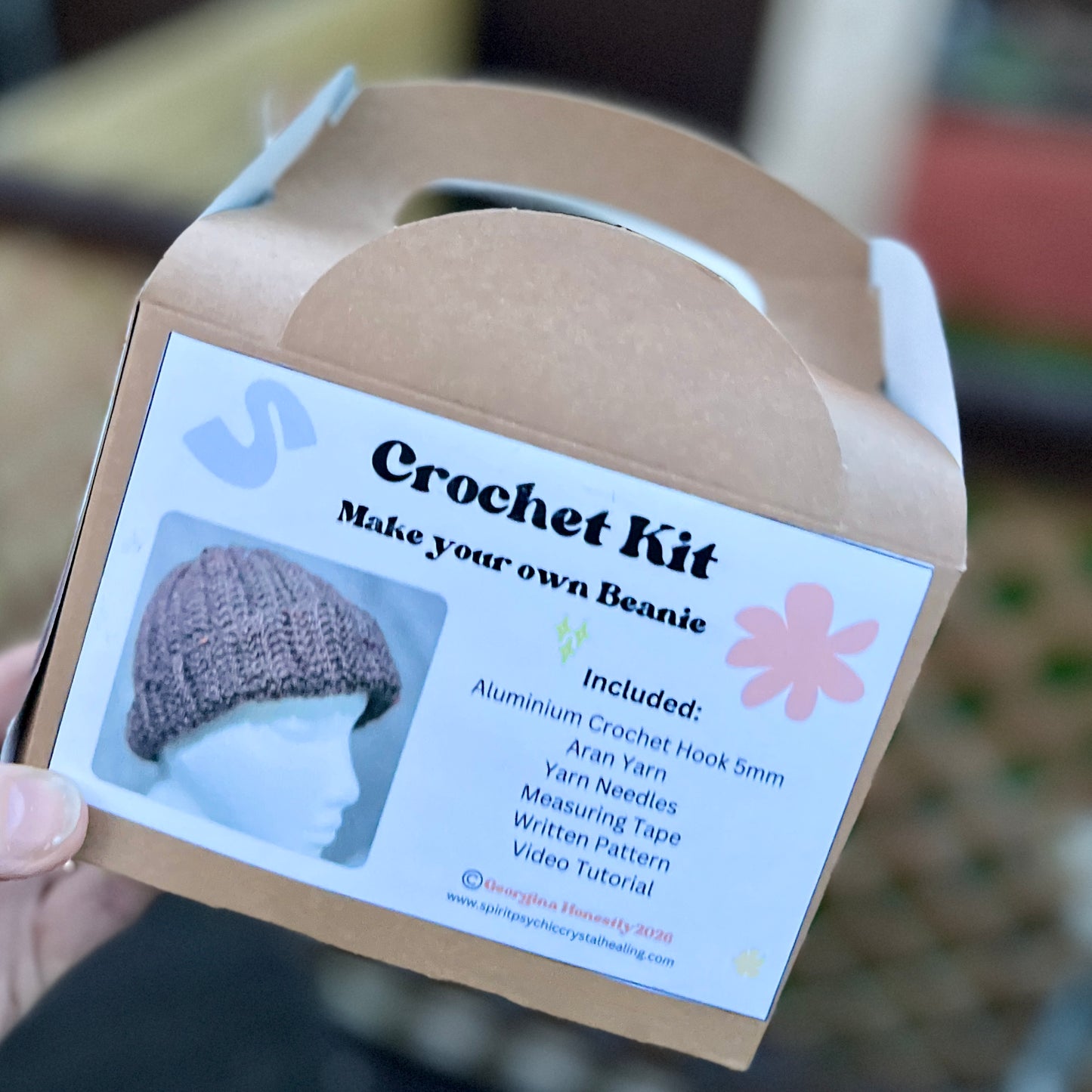Beanie Crochet Kit - Crochet your own Newborn - Adult size Beanie