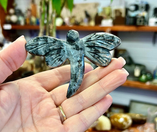 Larvikite Dragonfly Carving
