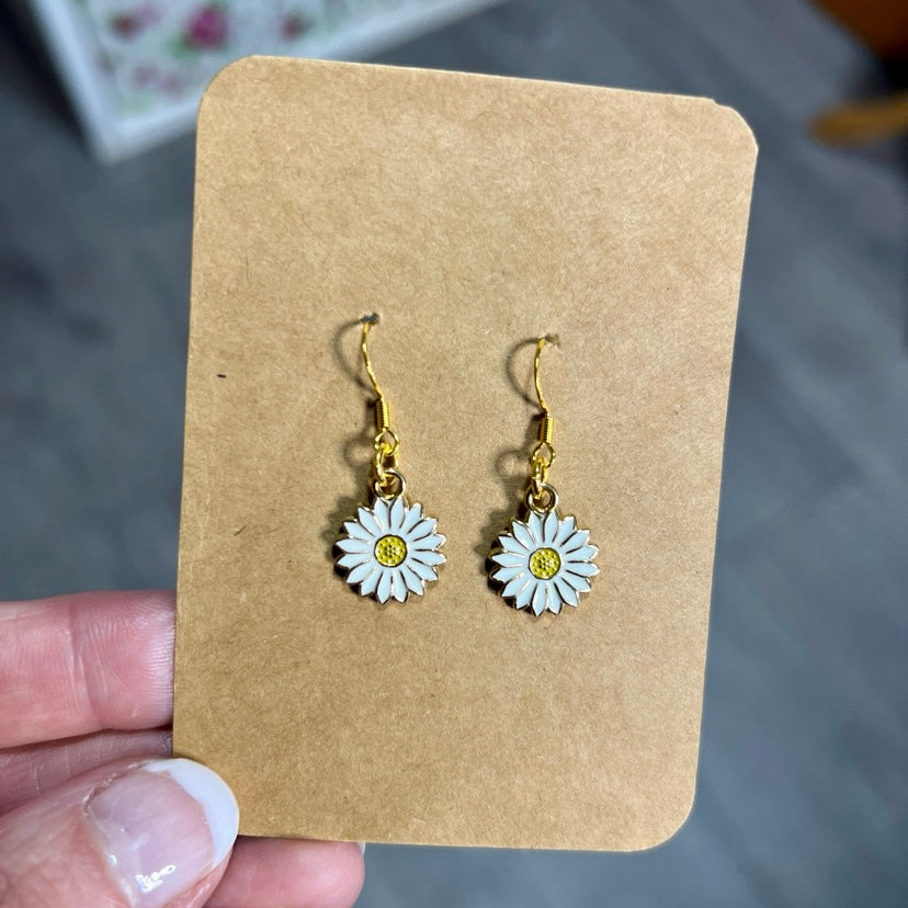 ‘Aster’ Handmade Flower Earrings