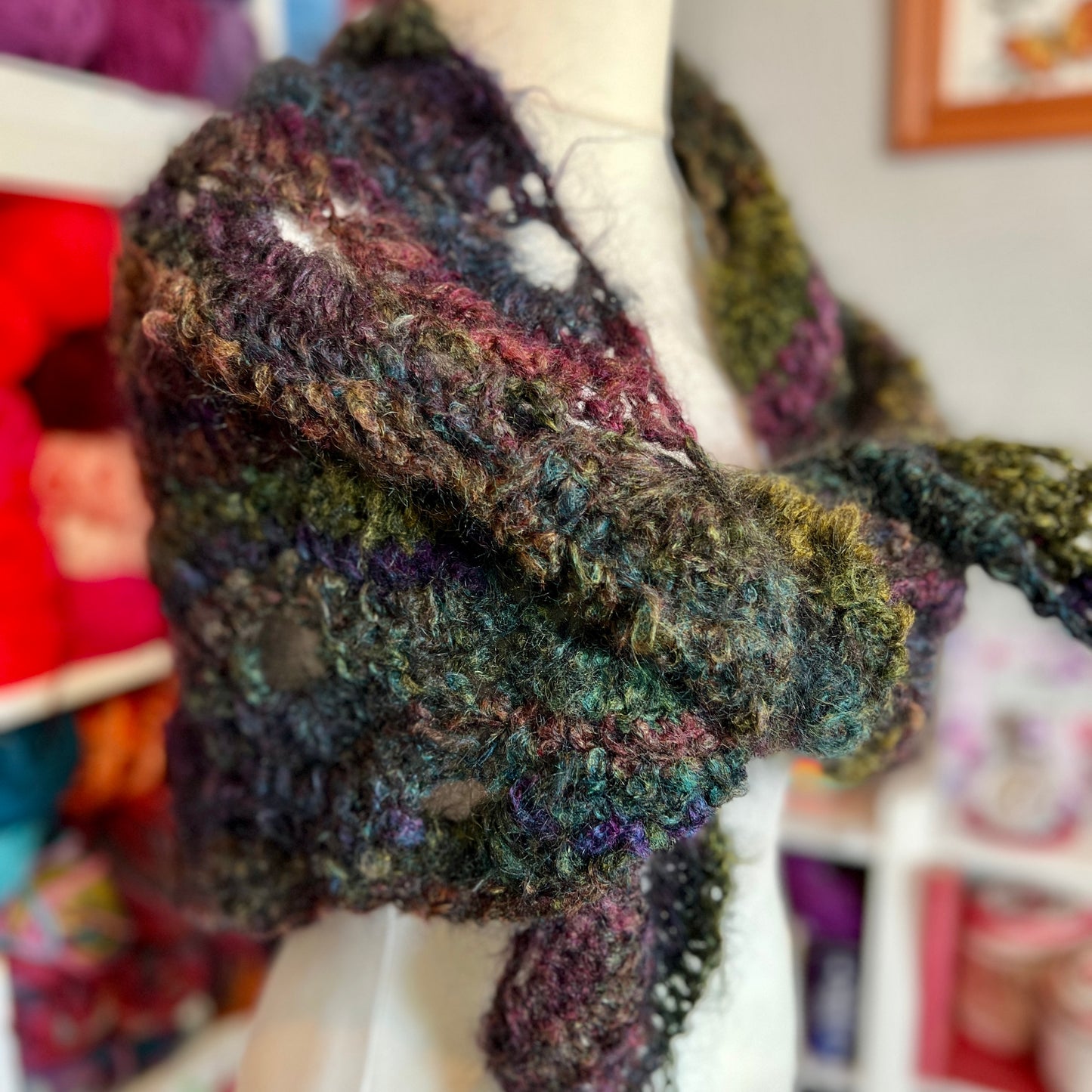 Shawl - Fluffy Rainbow