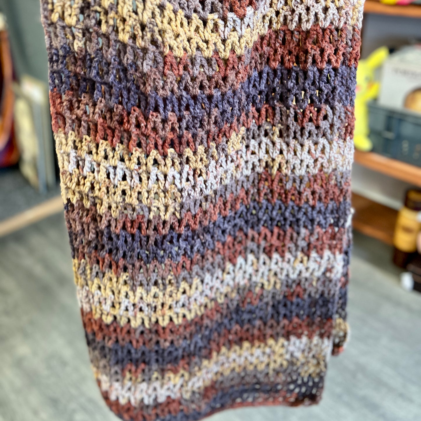 'Autumn' Crochet Scarf/Shawl
