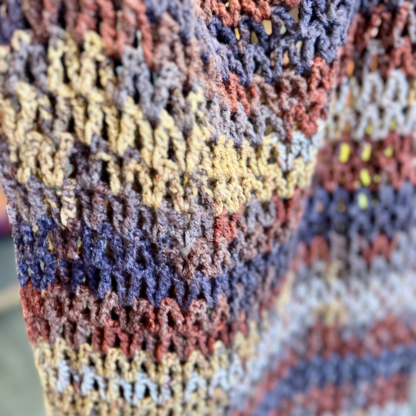 'Autumn' Crochet Scarf/Shawl