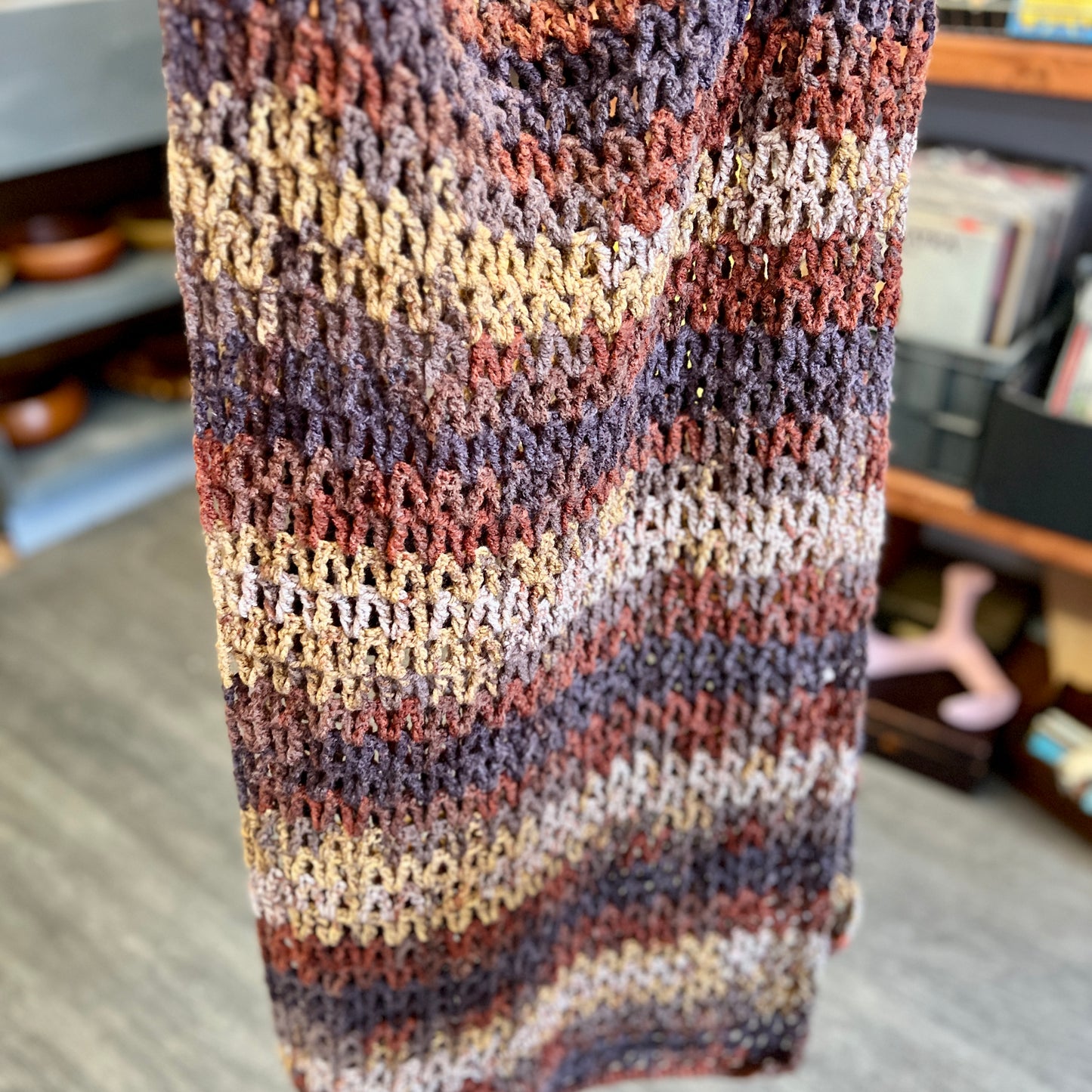 'Autumn' Crochet Scarf/Shawl