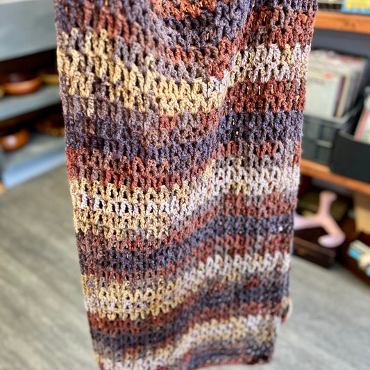 'Autumn' Crochet Scarf/Shawl