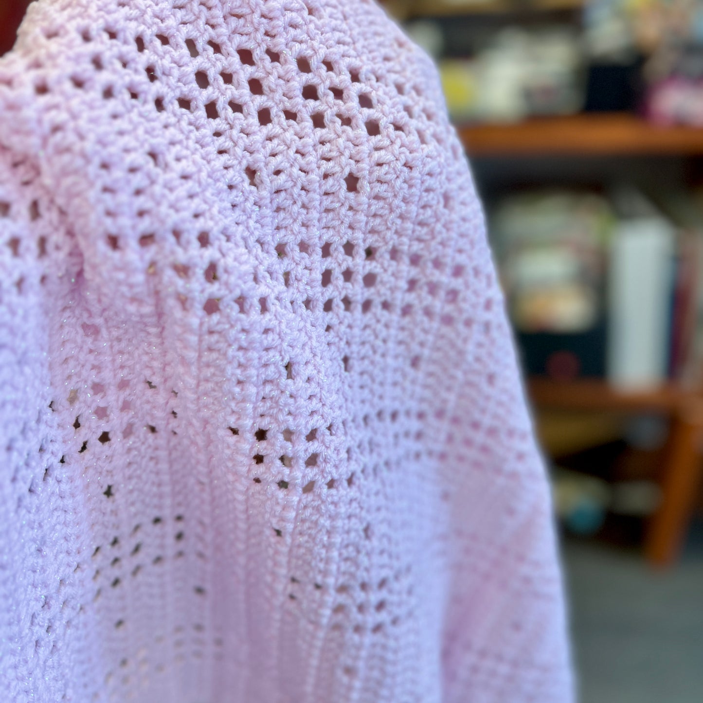 Crochet Baby Blanket - Pink Sparkle