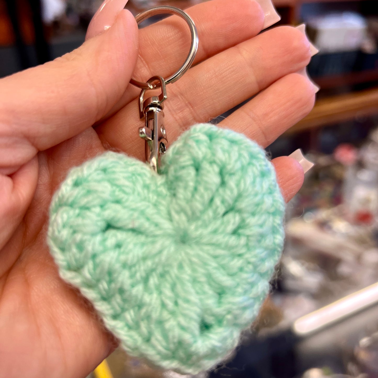 Crochet 'Heart' Keyrings