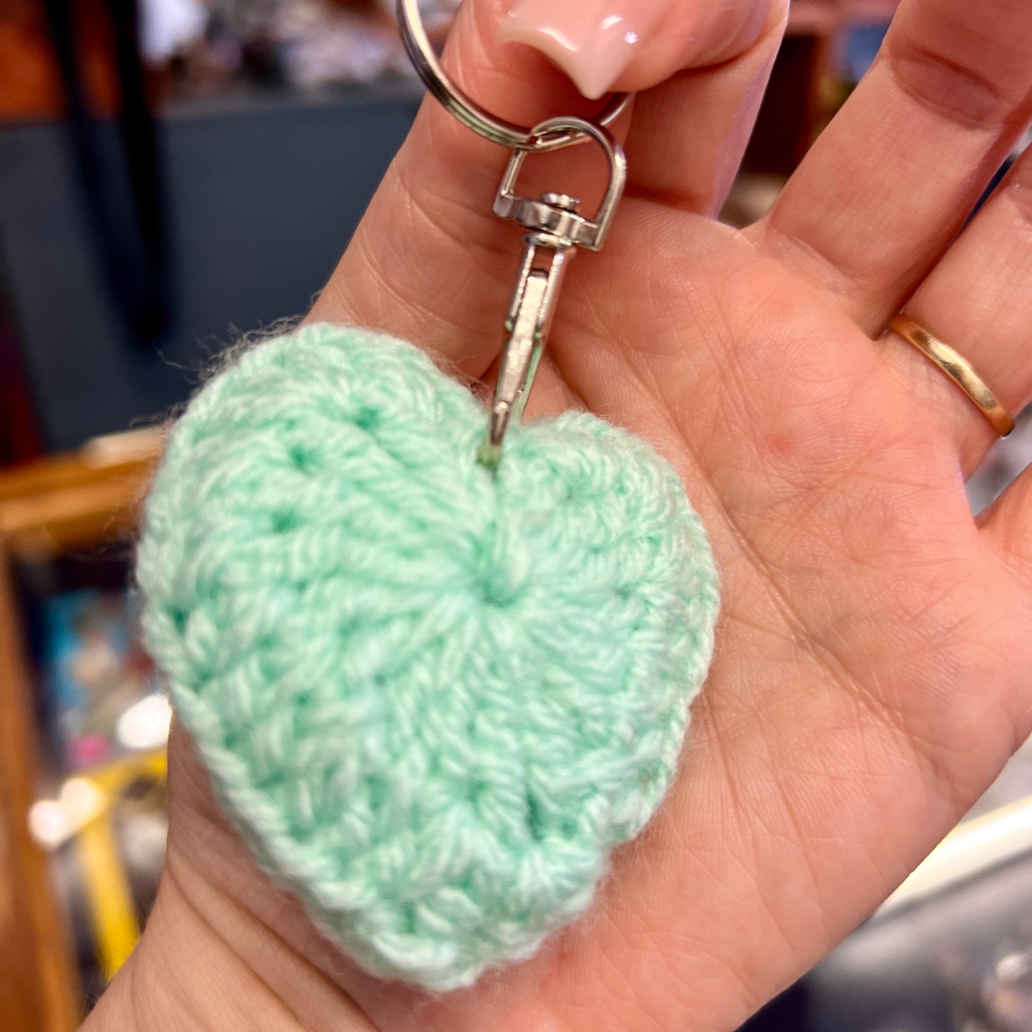 Crochet 'Heart' Keyrings