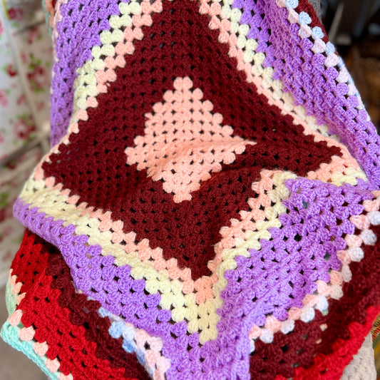 Crochet 'Granny' Blanket - Medium