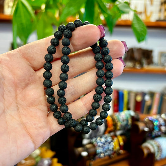 Volcano Stone Small Bead Bracelets