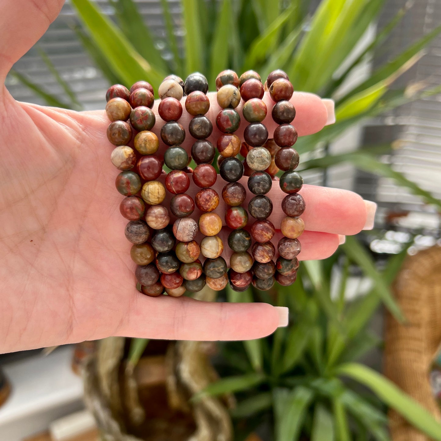 Picasso Jasper Bead Bracelets