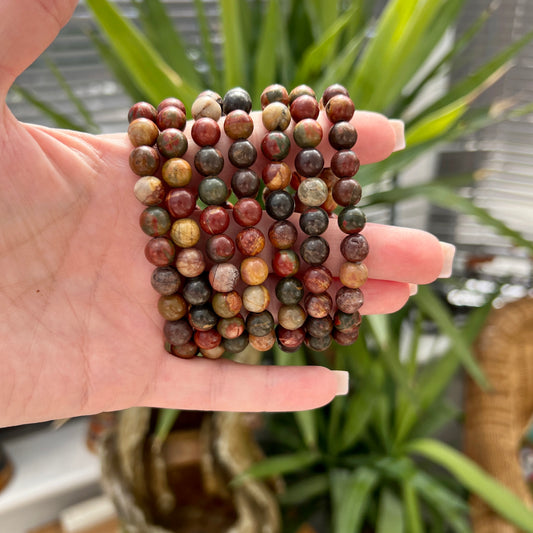 Picasso Jasper Bead Bracelets