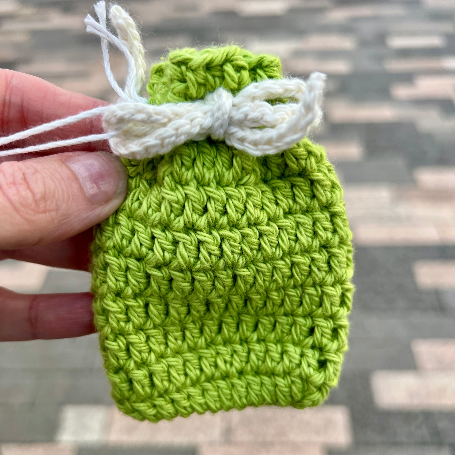 Green Drawstring Pouch