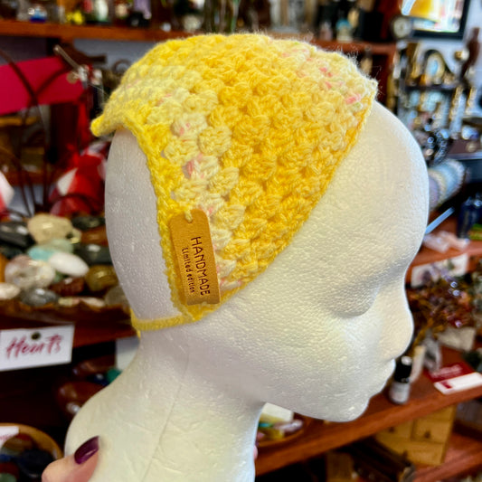 Crochet Bandana - Yellow