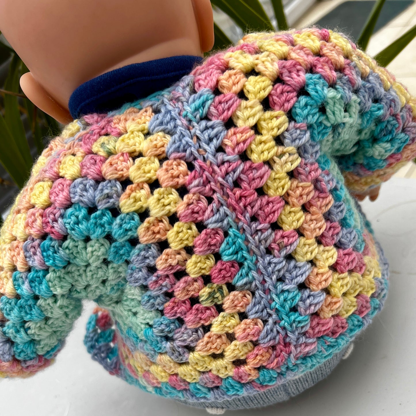 Baby Hexagon Crochet Cardigan