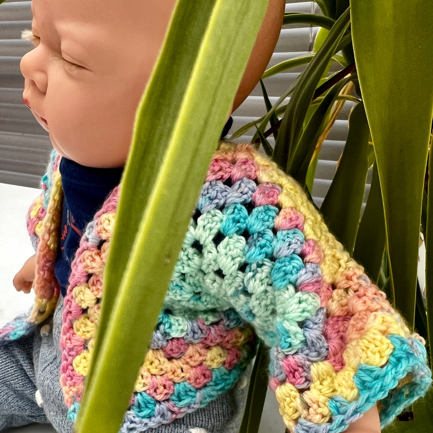 Baby Hexagon Crochet Cardigan