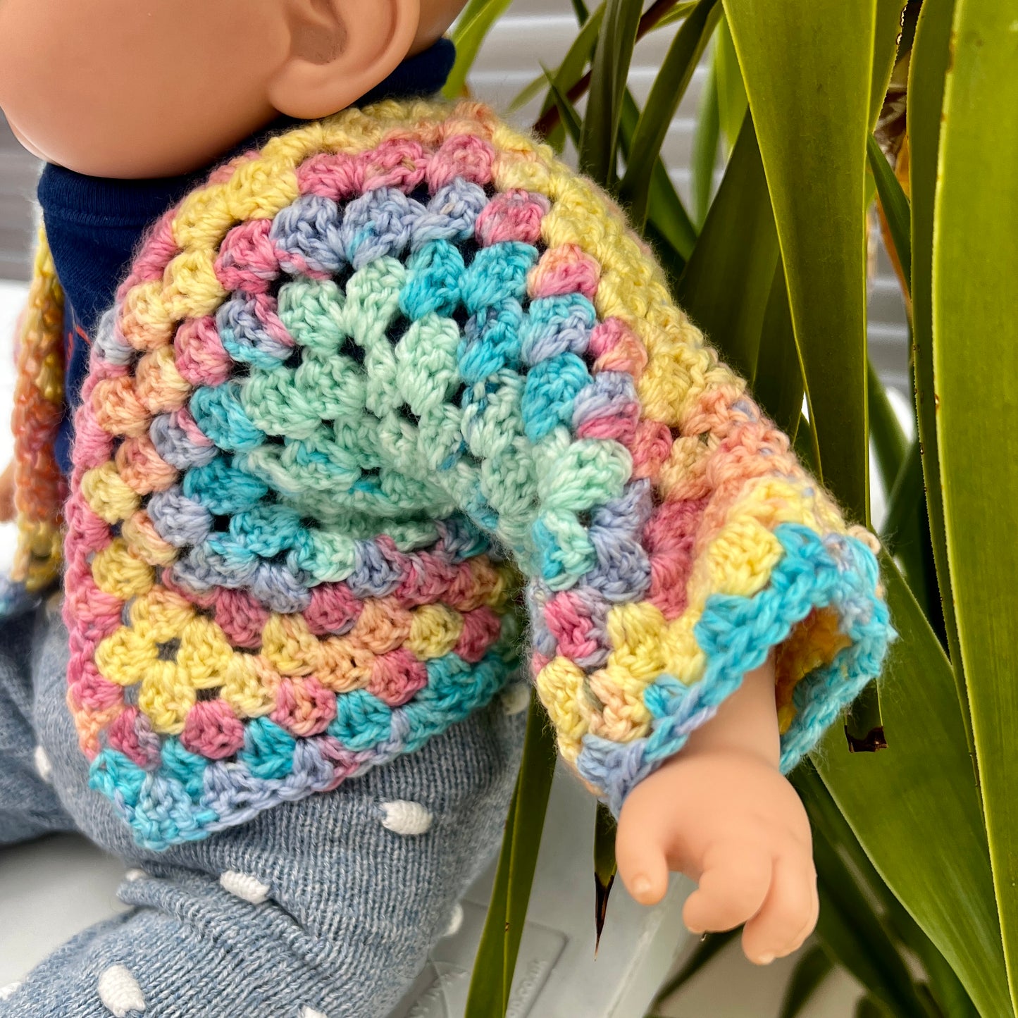 Baby Hexagon Crochet Cardigan