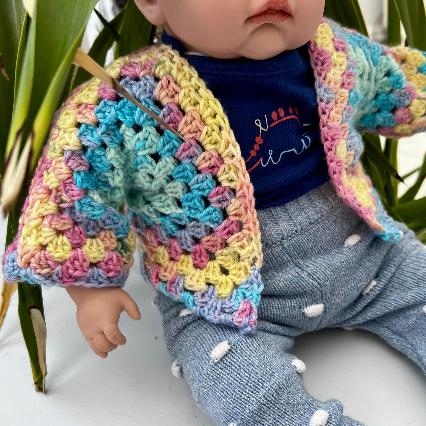 Baby Hexagon Crochet Cardigan