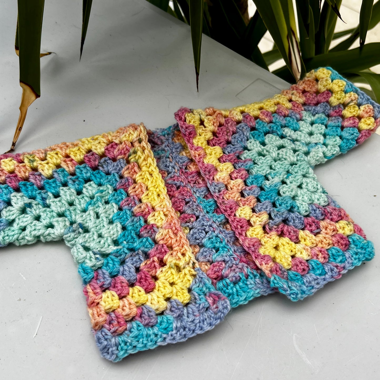 Baby Hexagon Crochet Cardigan