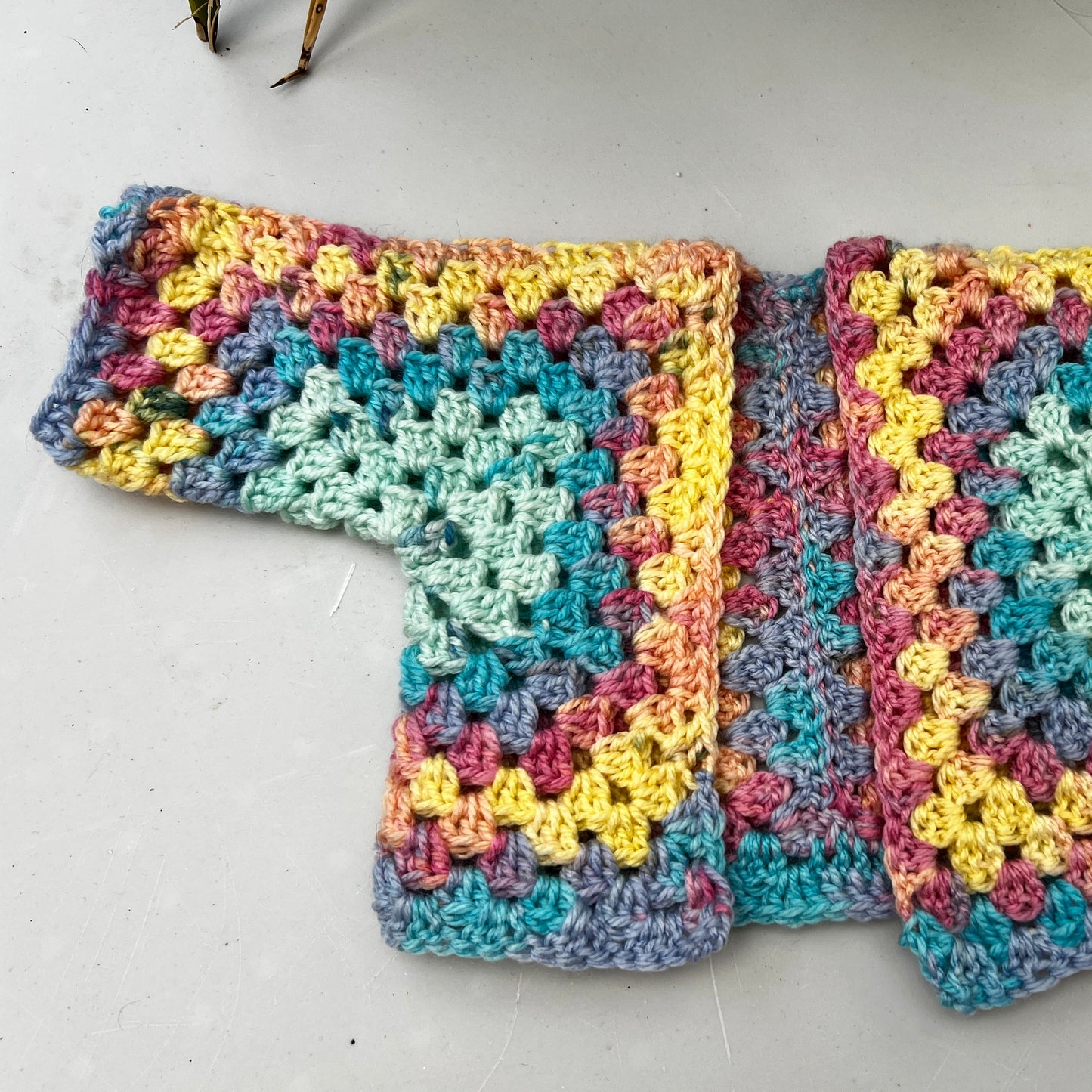 Baby Hexagon Crochet Cardigan