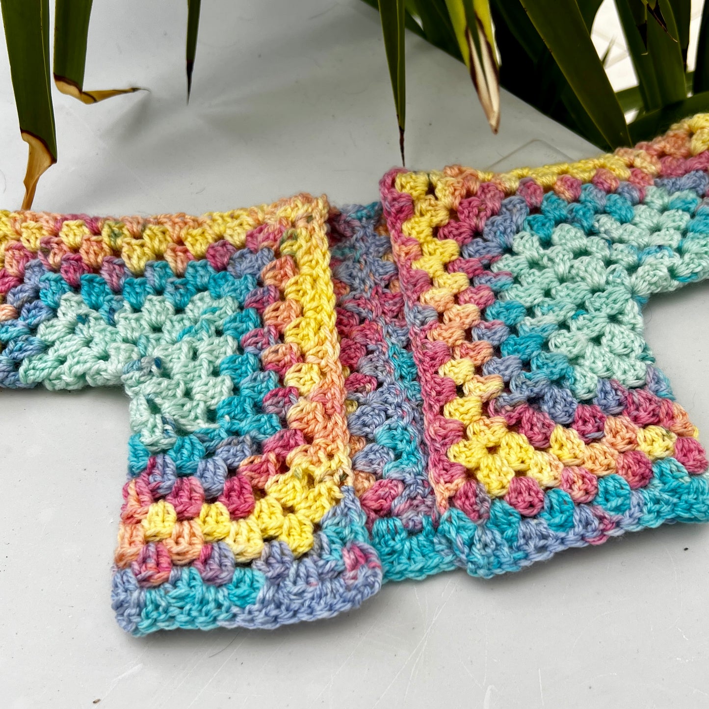 Baby Hexagon Crochet Cardigan