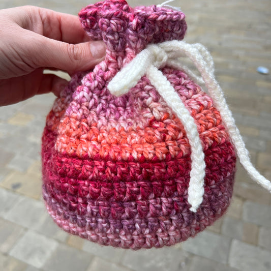 Red/Pink Drawstring Pouch