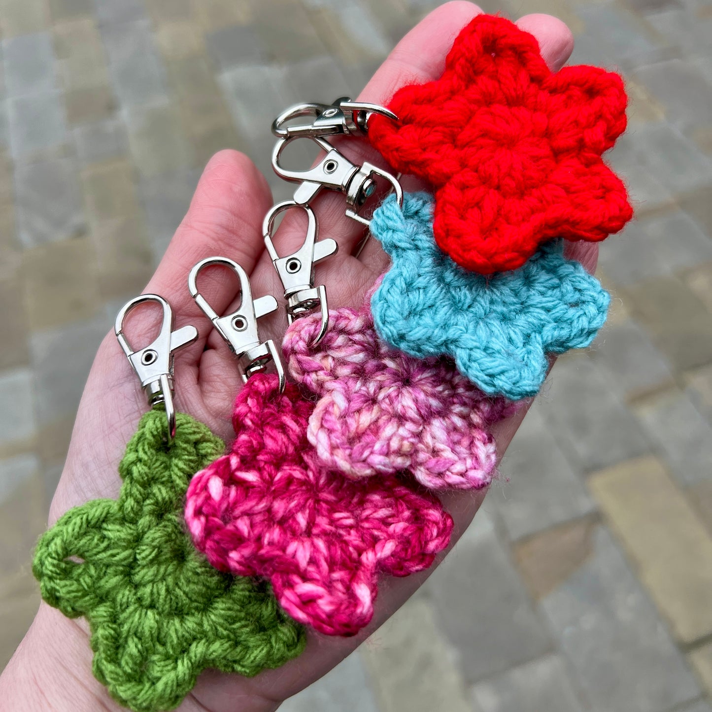 Crochet 'Star' Keyrings