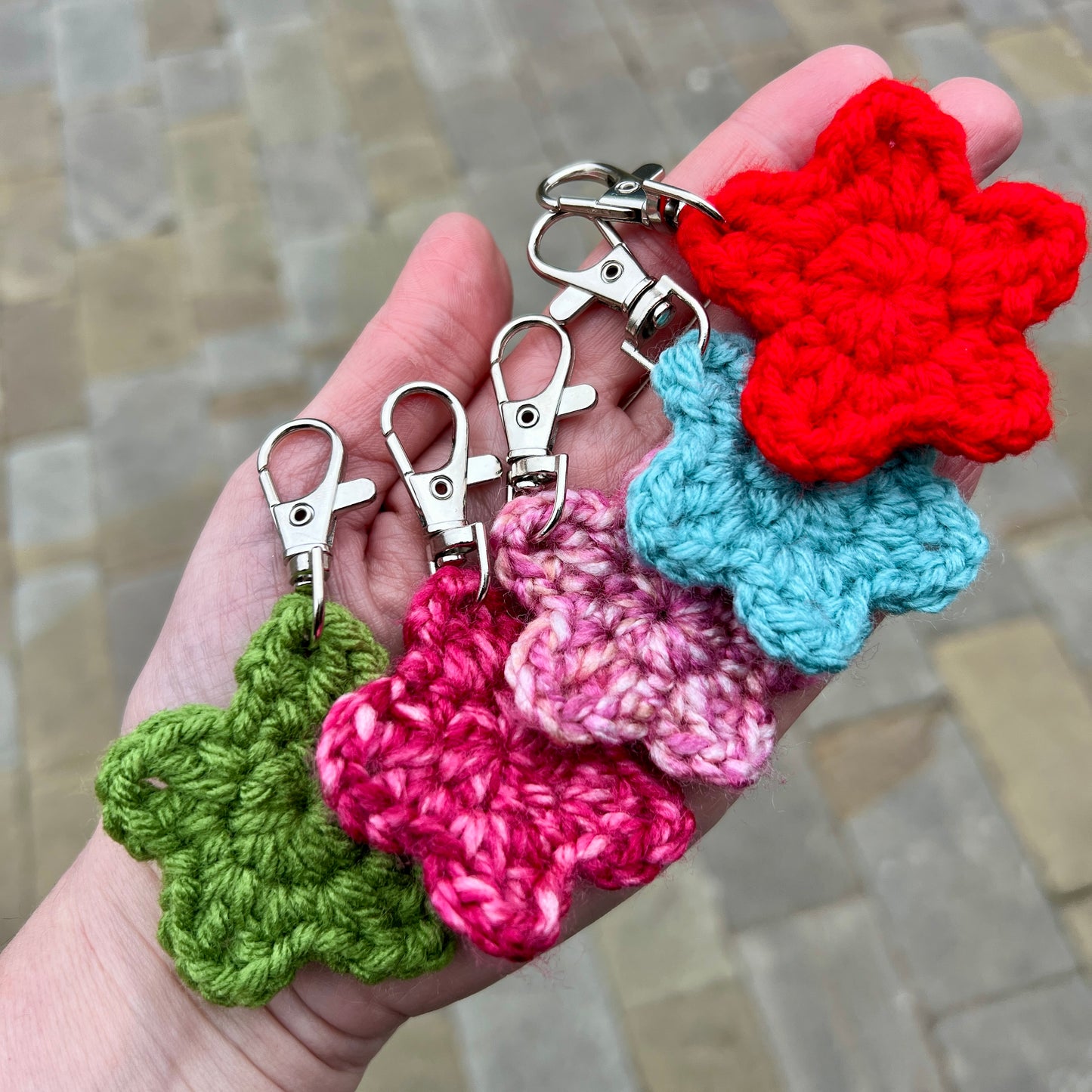 Crochet 'Star' Keyrings