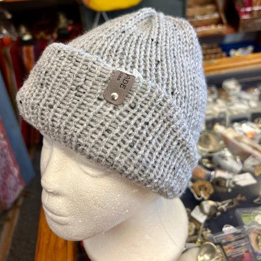 Grey Tweed Beanie - Adult