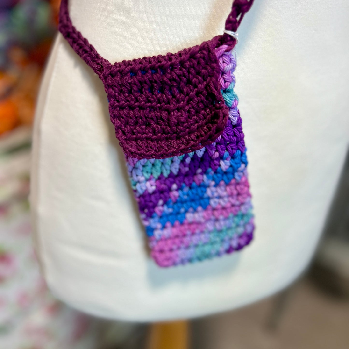 Phone Case with shoulder strap - Crochet Bag