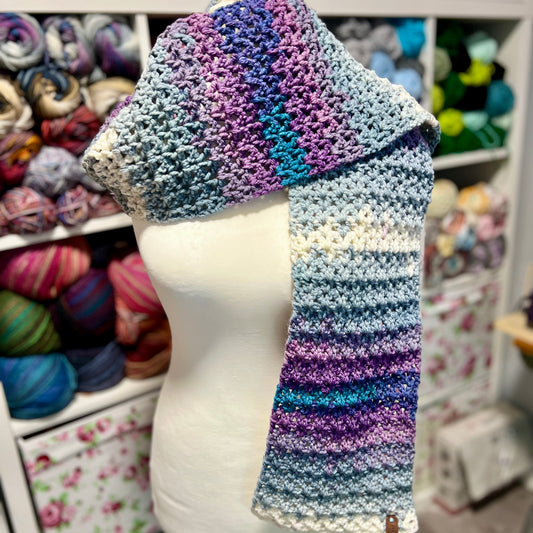 Mystery 'V Stitch' Crochet Scarf