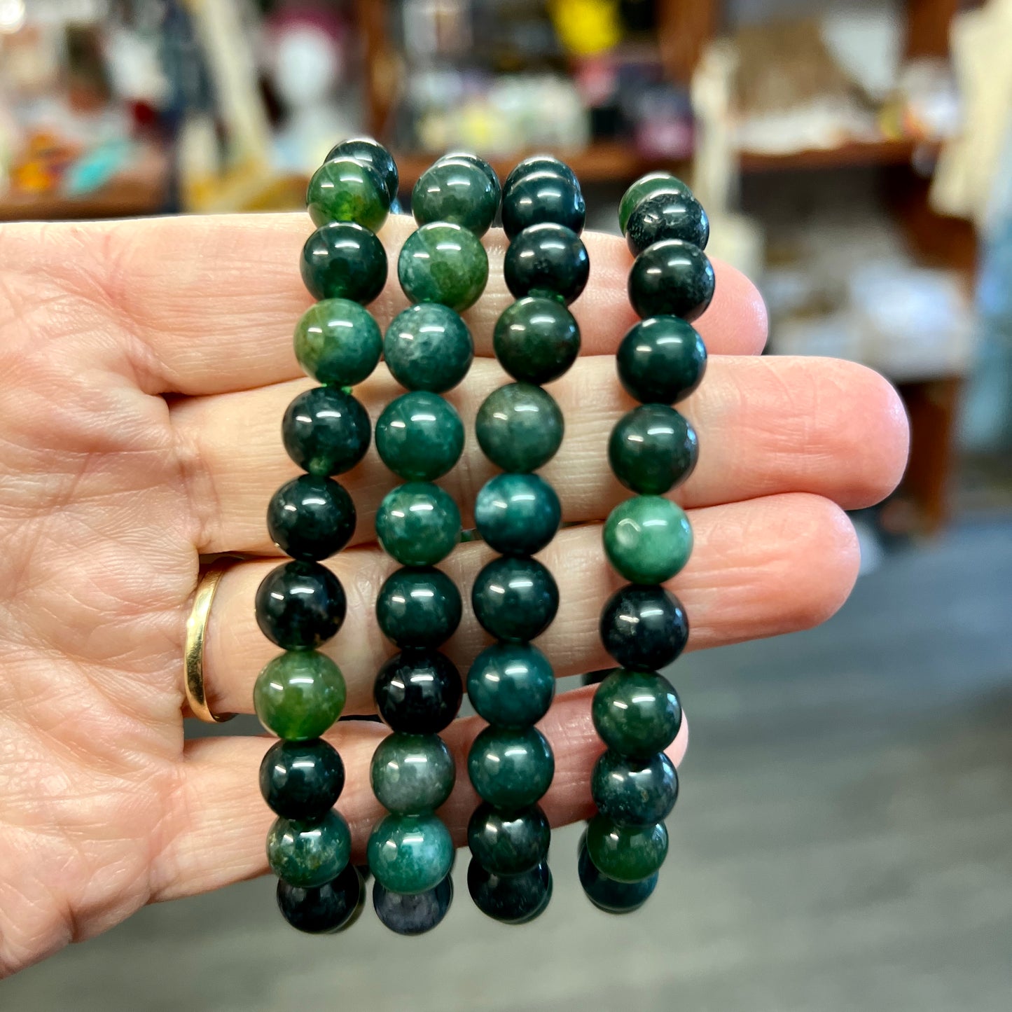 Moss Agate Bracelets