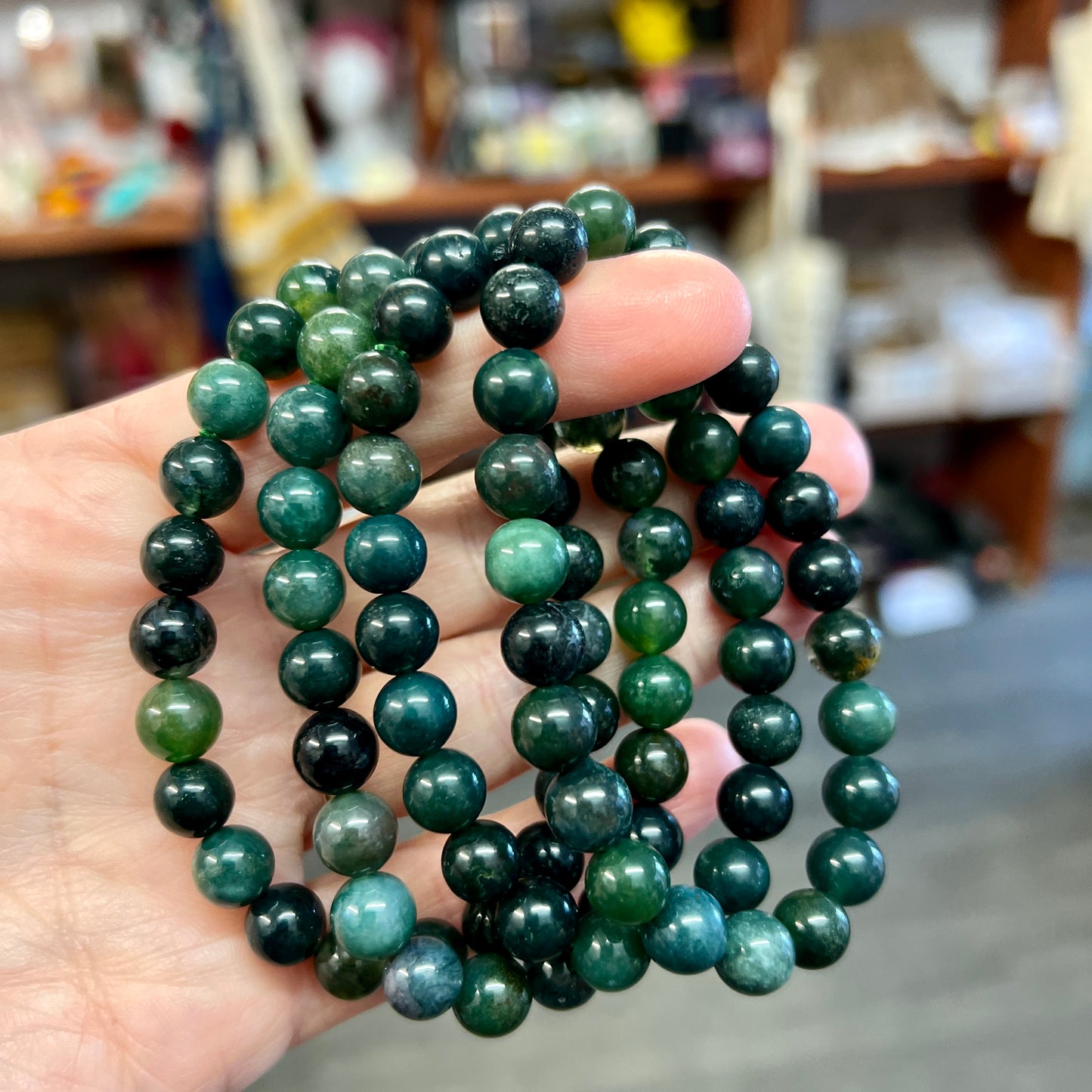 Moss Agate Bracelets