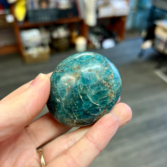 Apatite Palm Stone