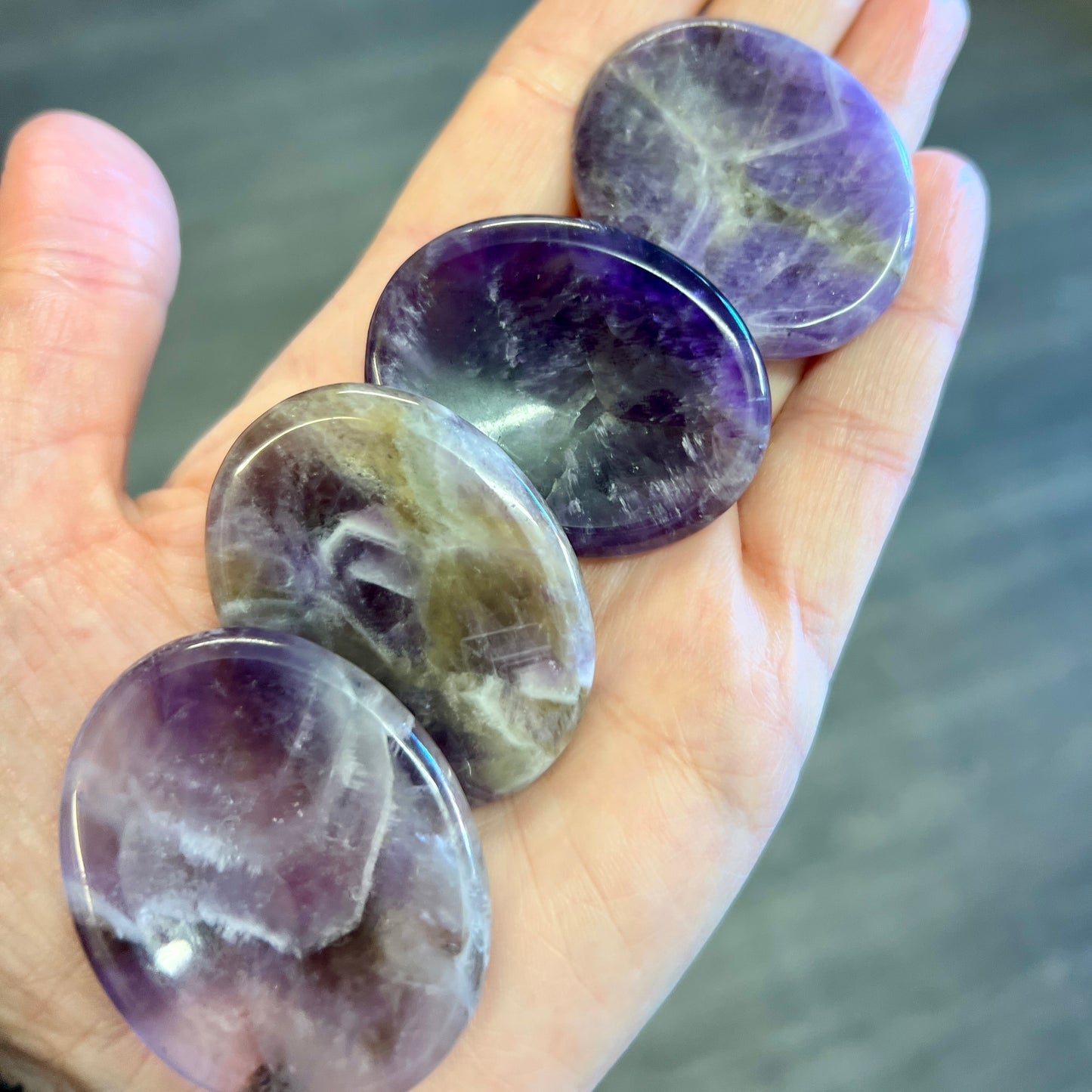 Amethyst Worry Stones