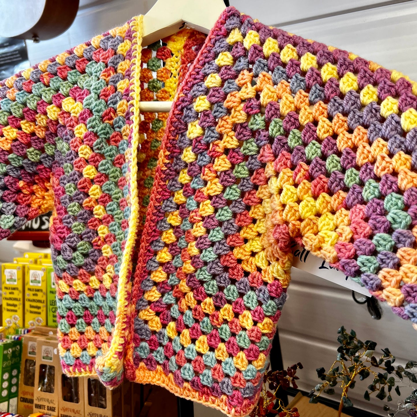 Hexagon Crochet Cardigan Age 6-7