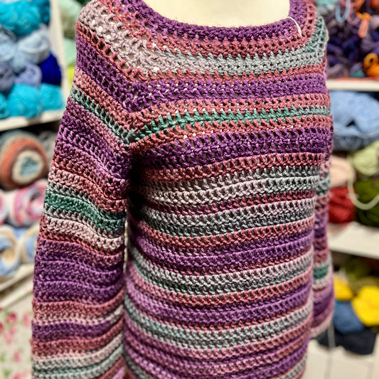 'Purple Passion' Crochet Jumper