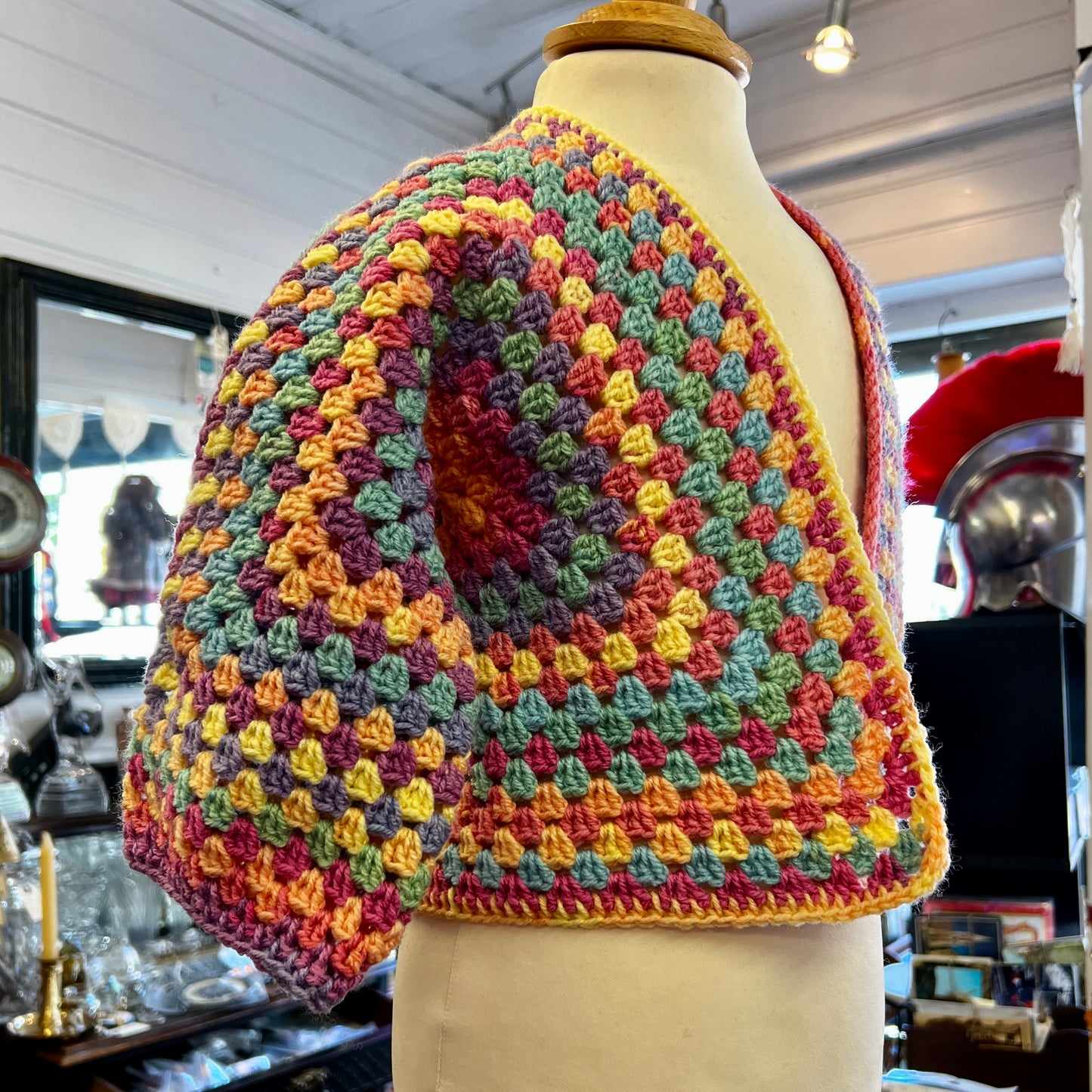 Hexagon Crochet Cardigan Age 6-7