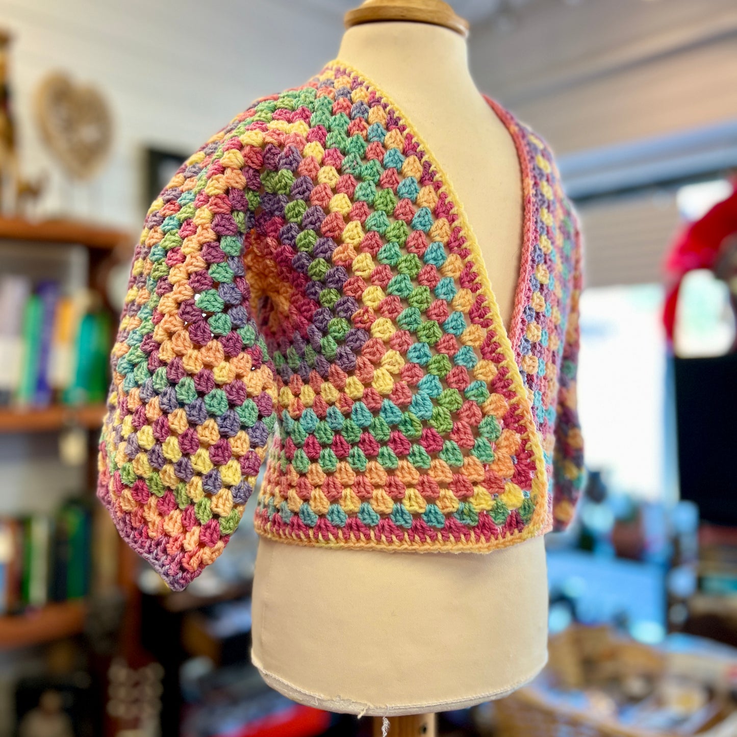 Hexagon Crochet Cardigan Age 6-7