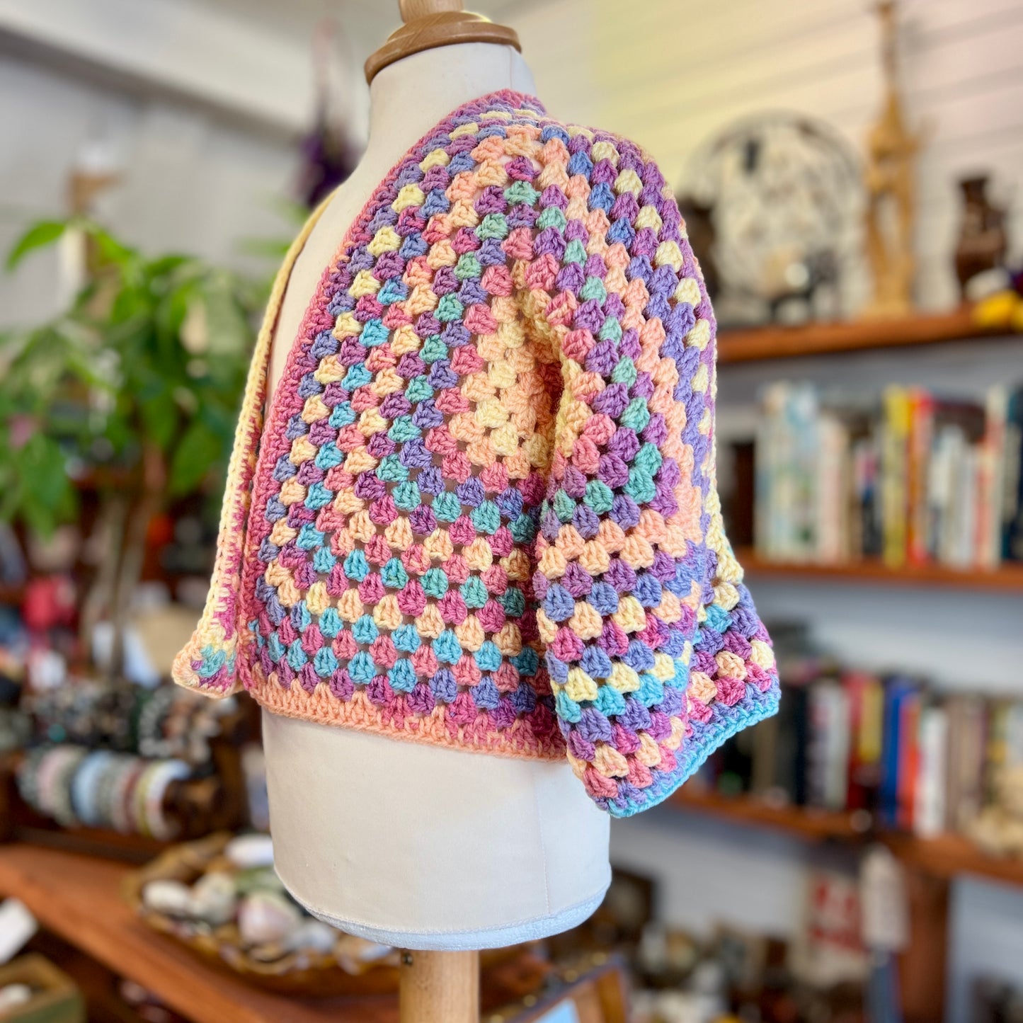 Hexagon Crochet Cardigan Age 6-7