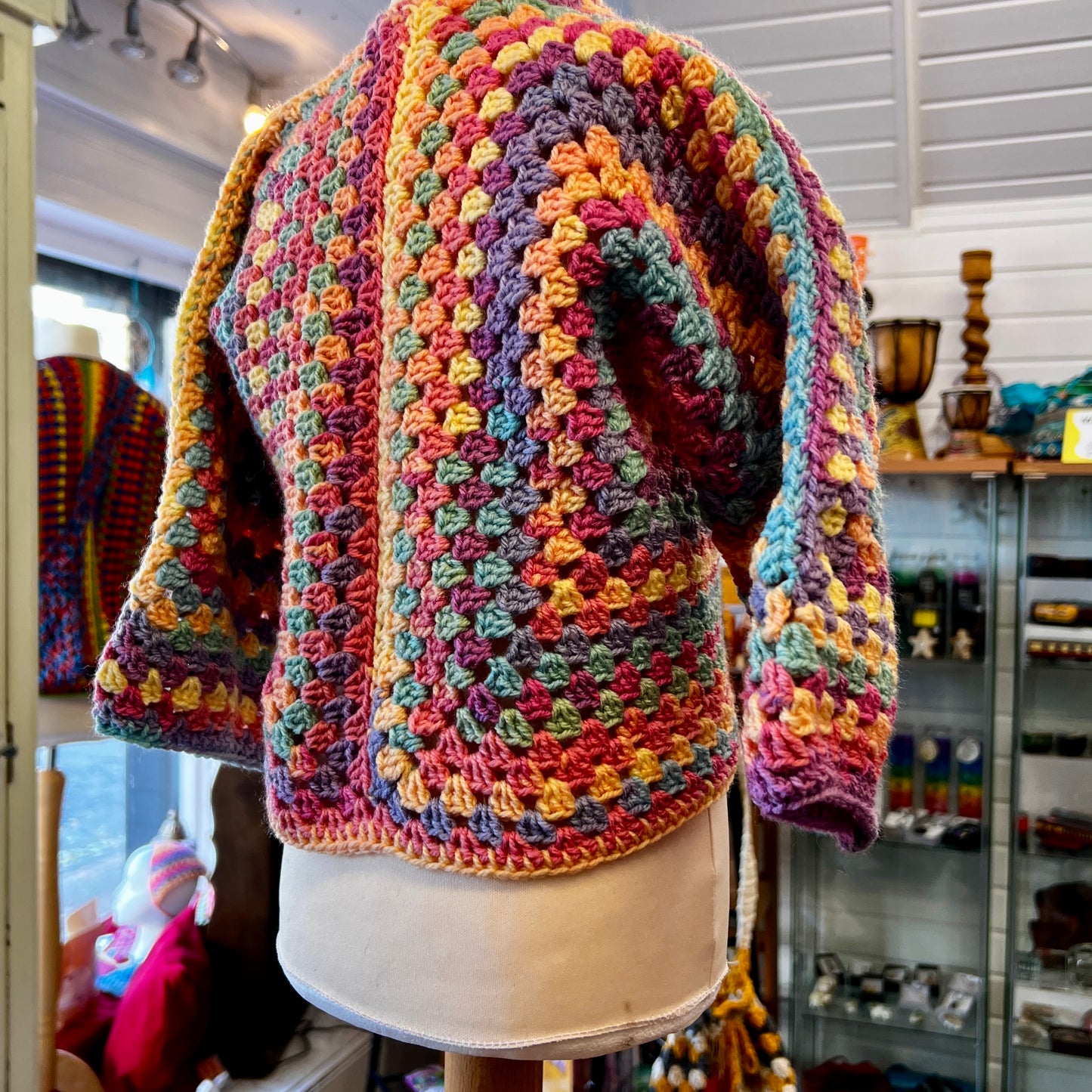 Hexagon Crochet Cardigan Age 6-7