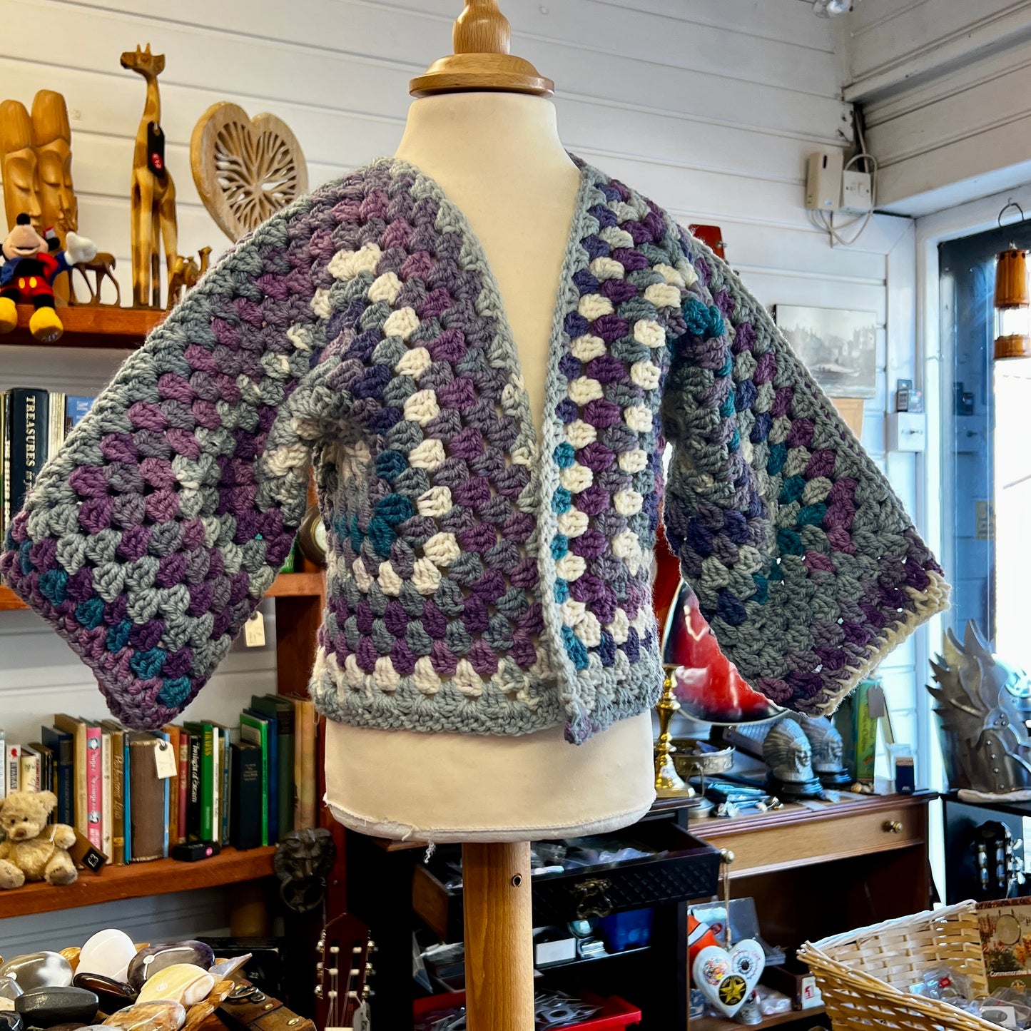 Hexagon Crochet Cardigan Age 6-7