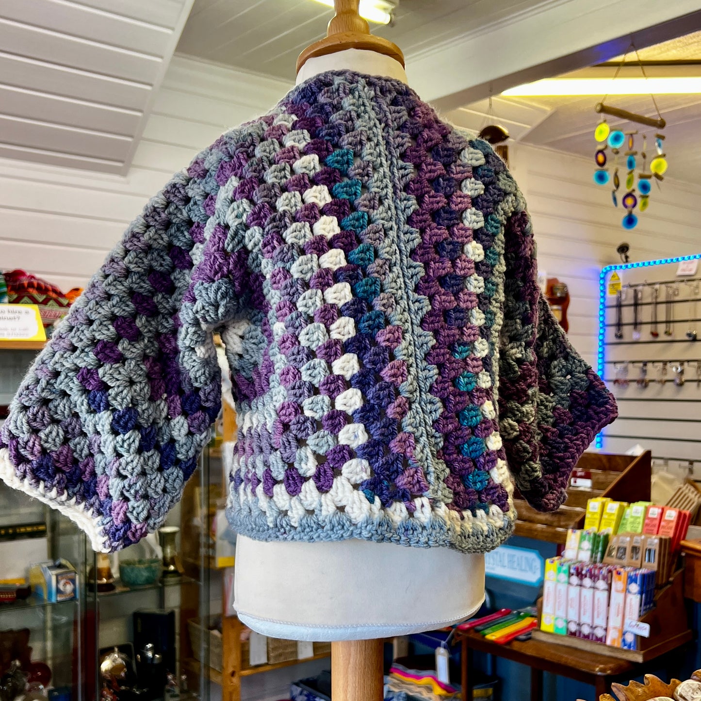 Hexagon Crochet Cardigan Age 6-7