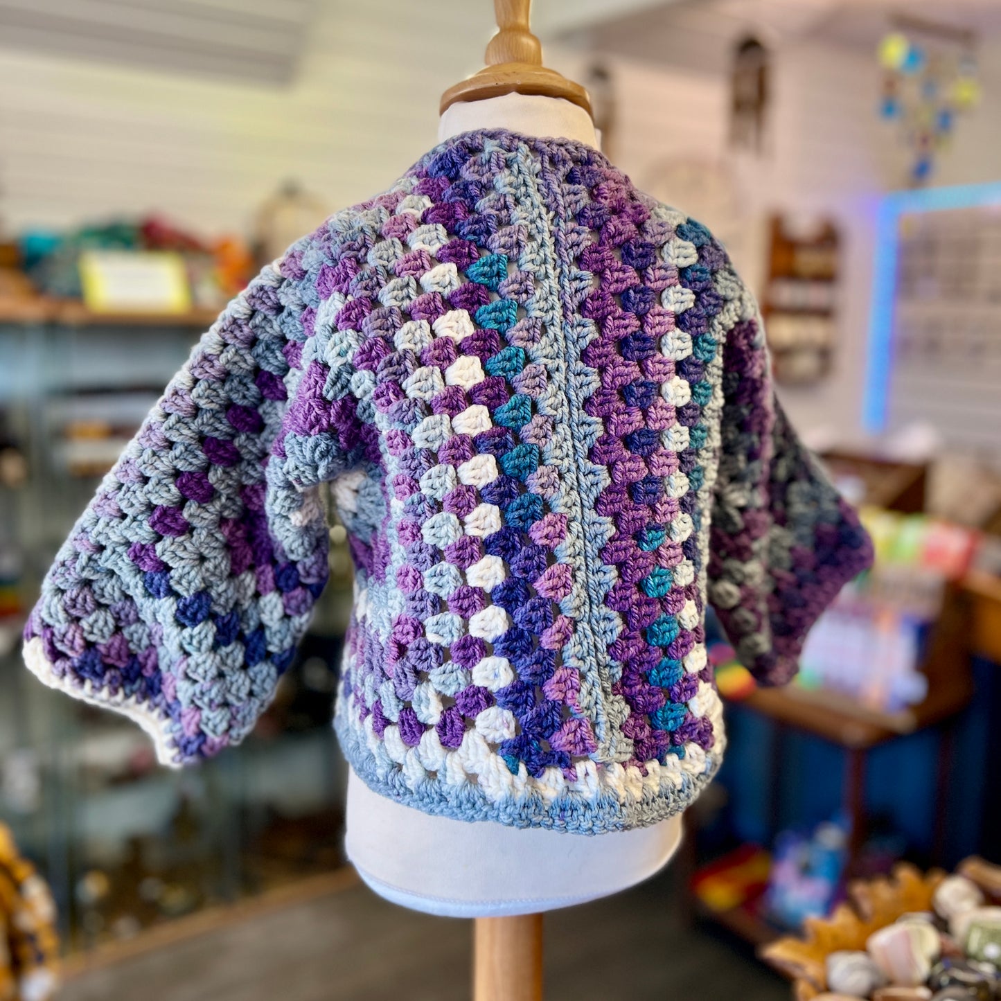 Hexagon Crochet Cardigan Age 6-7