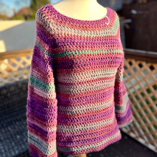 'Purple Passion' Crochet Jumper