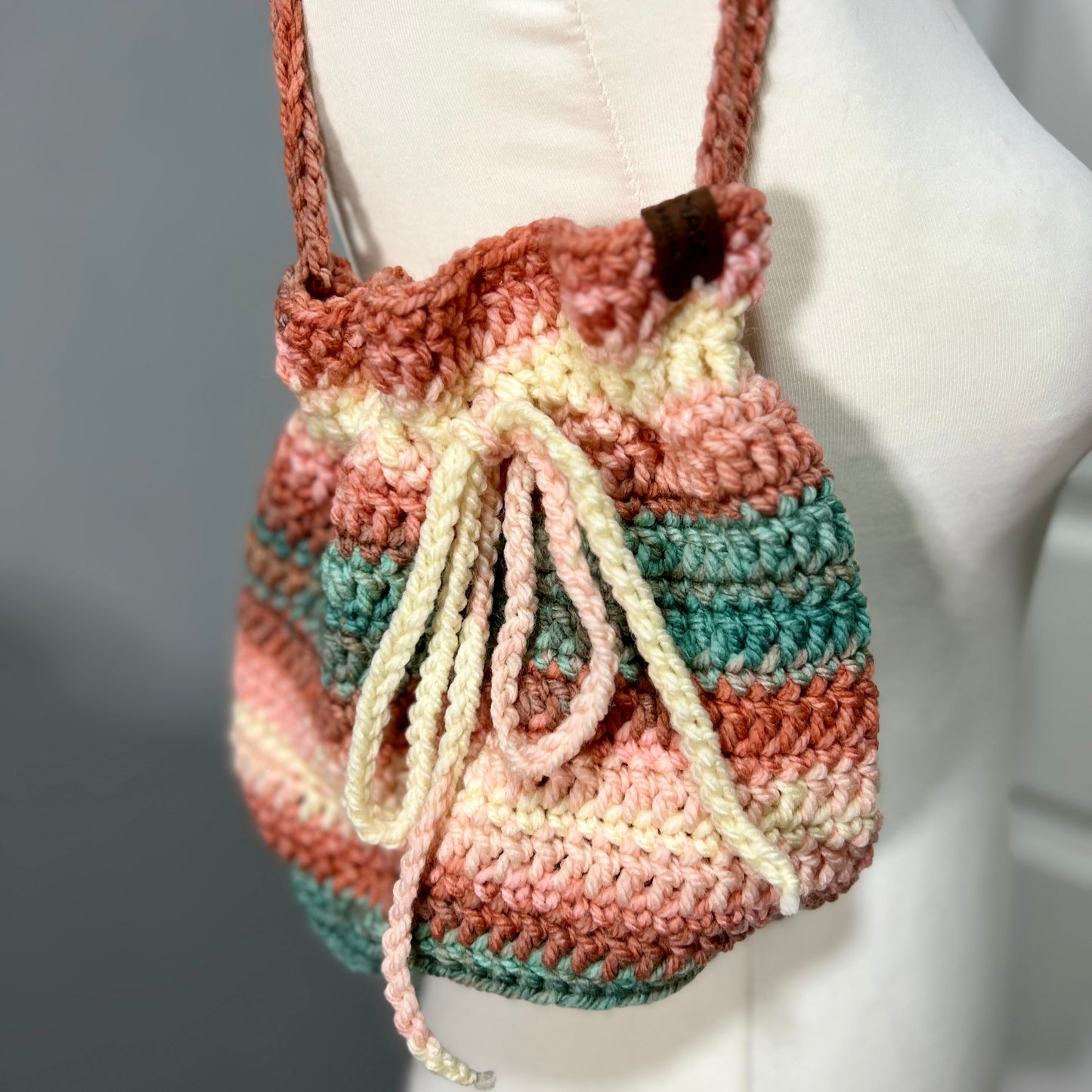 'Dotty' Dorothy Bag Blue/Pinks SMALL