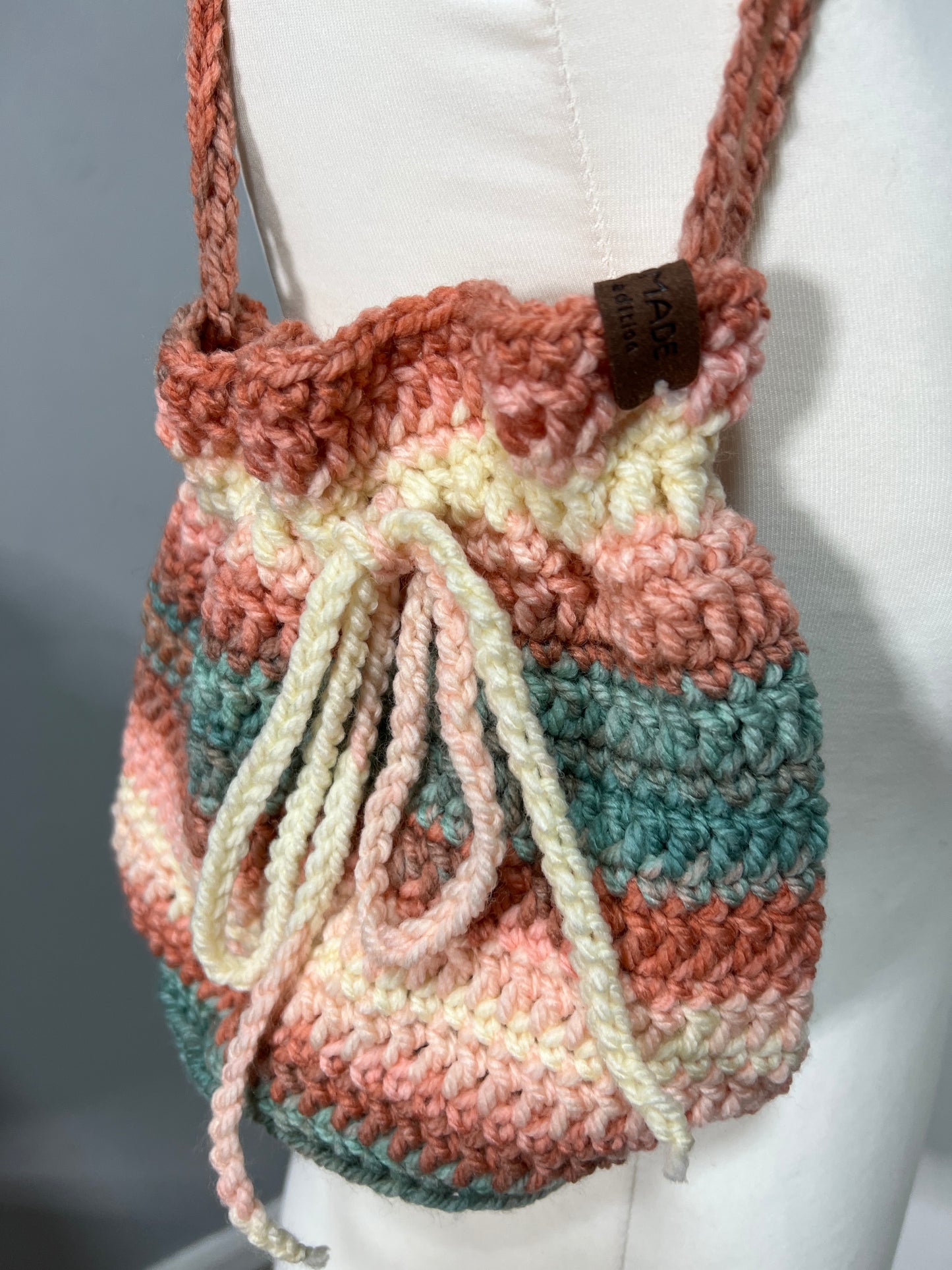 'Dotty' Dorothy Bag Blue/Pinks SMALL