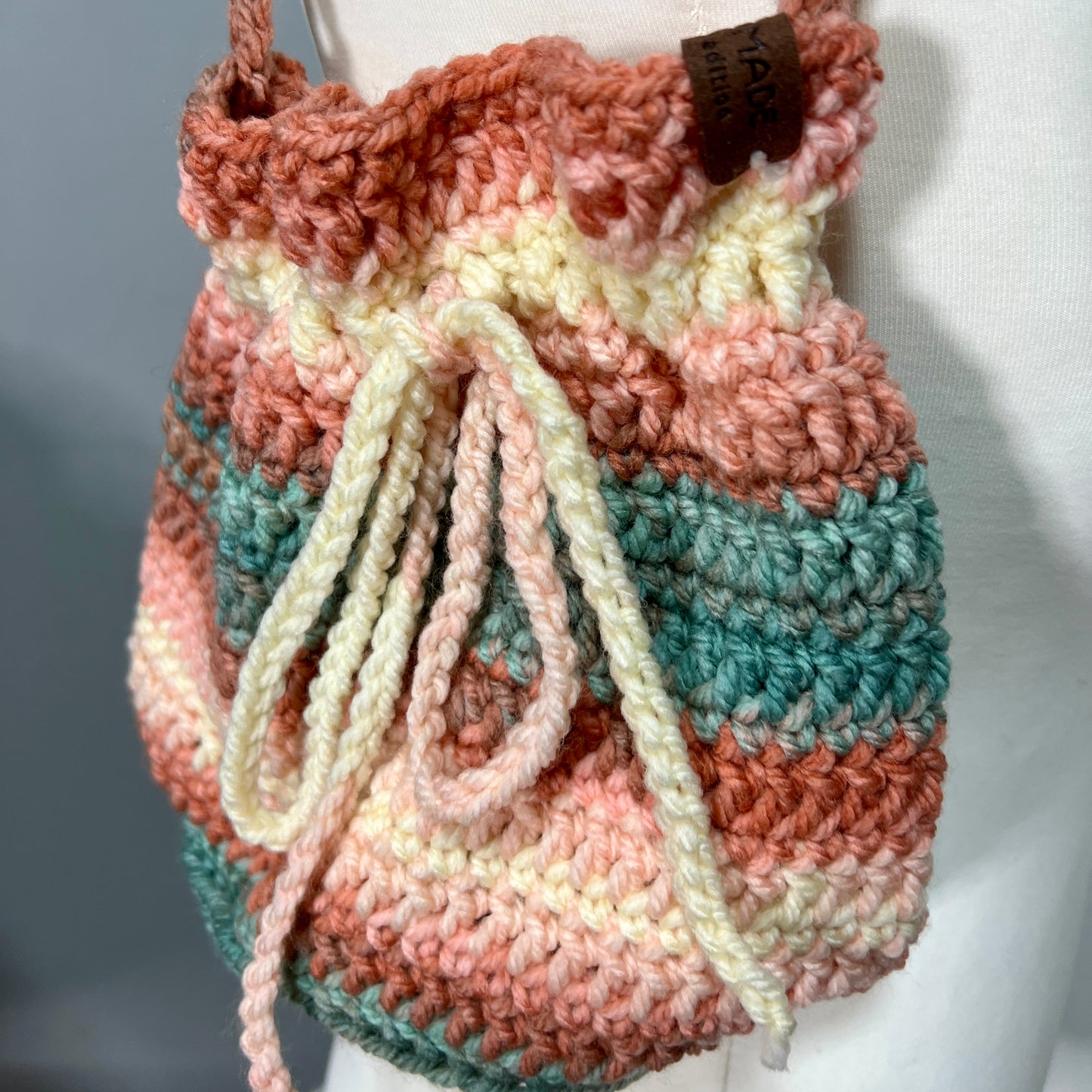 'Dotty' Dorothy Bag Blue/Pinks SMALL