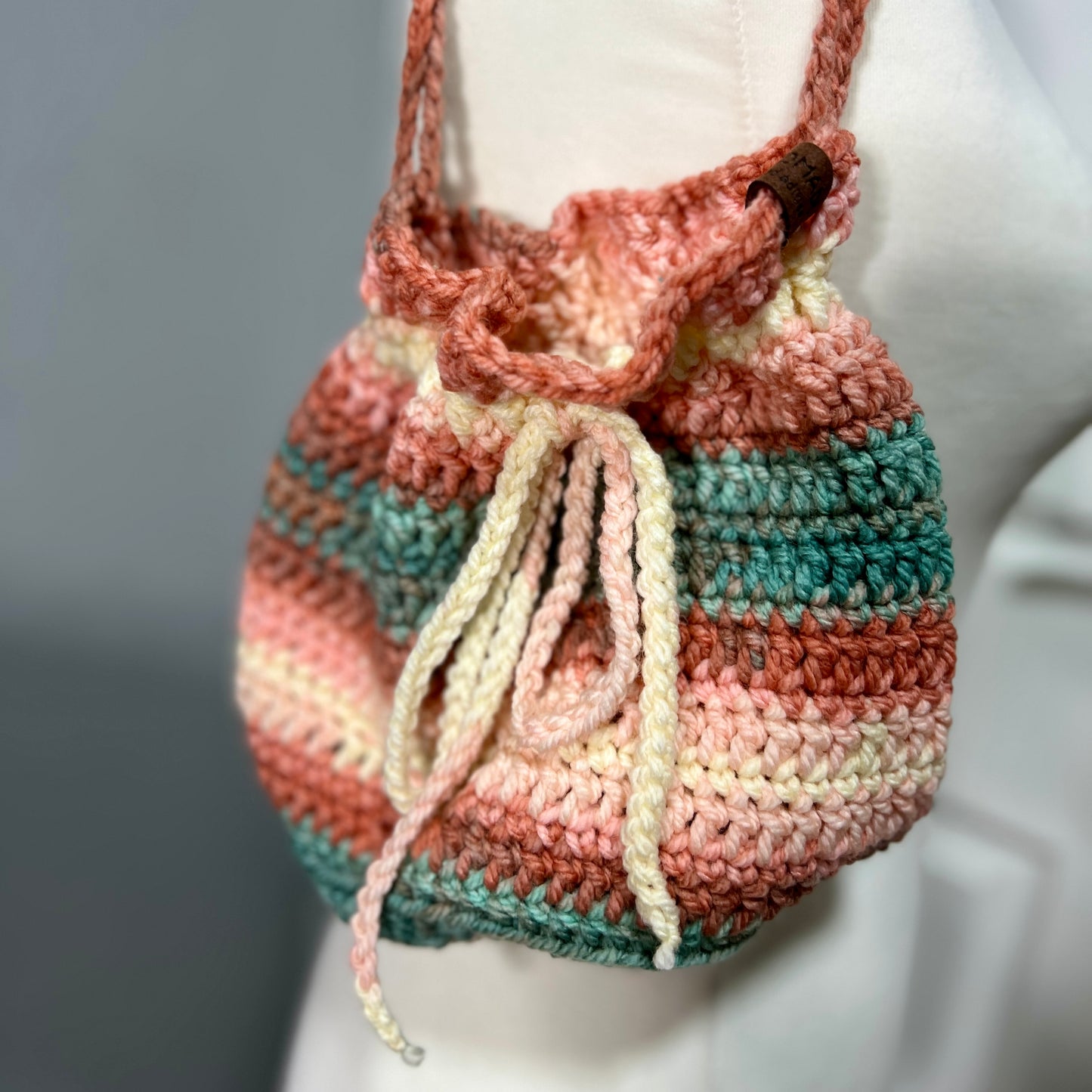 'Dotty' Dorothy Bag Blue/Pinks SMALL