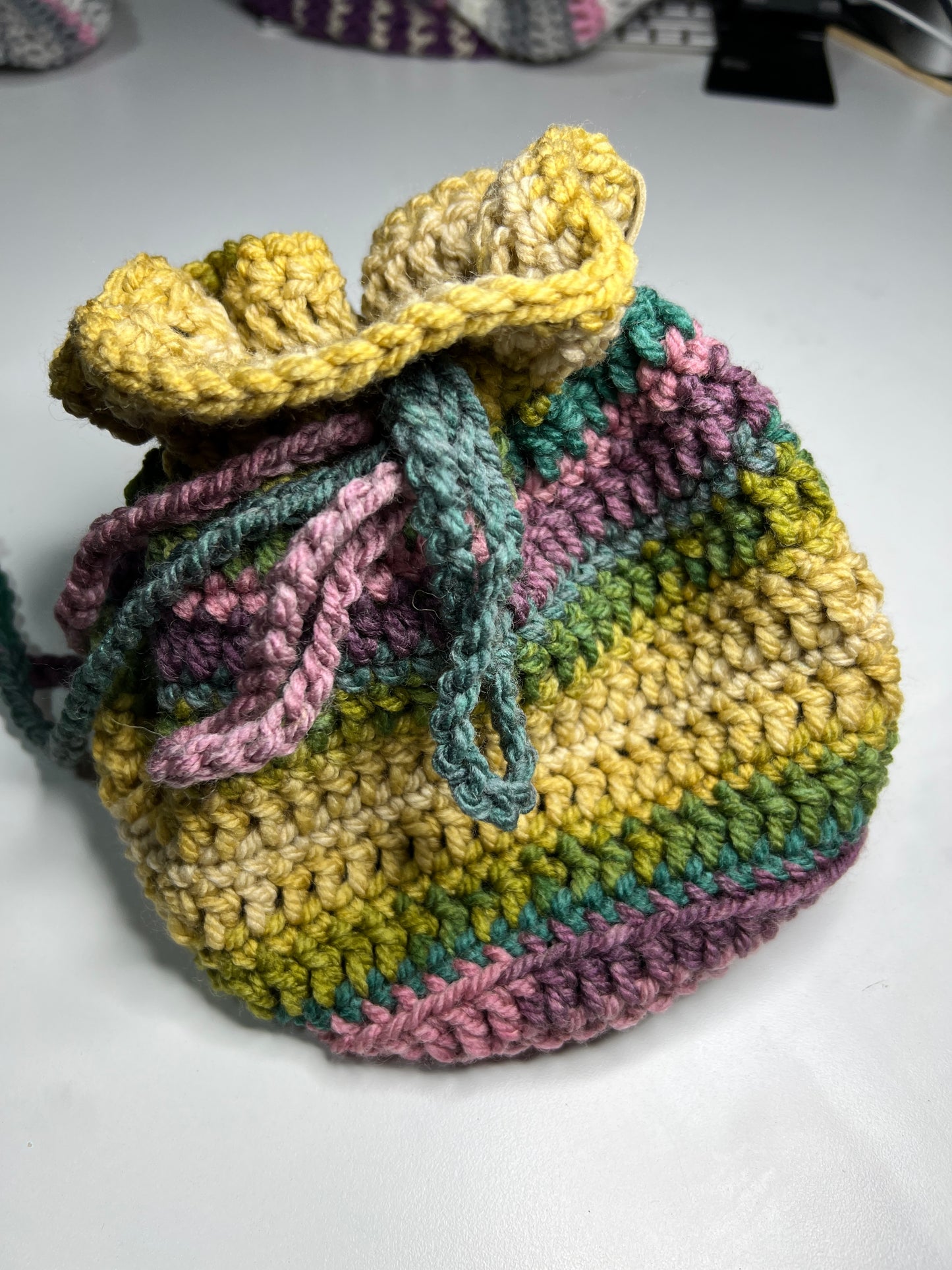 'Dotty' Dorothy Bag Green/Purple SMALL